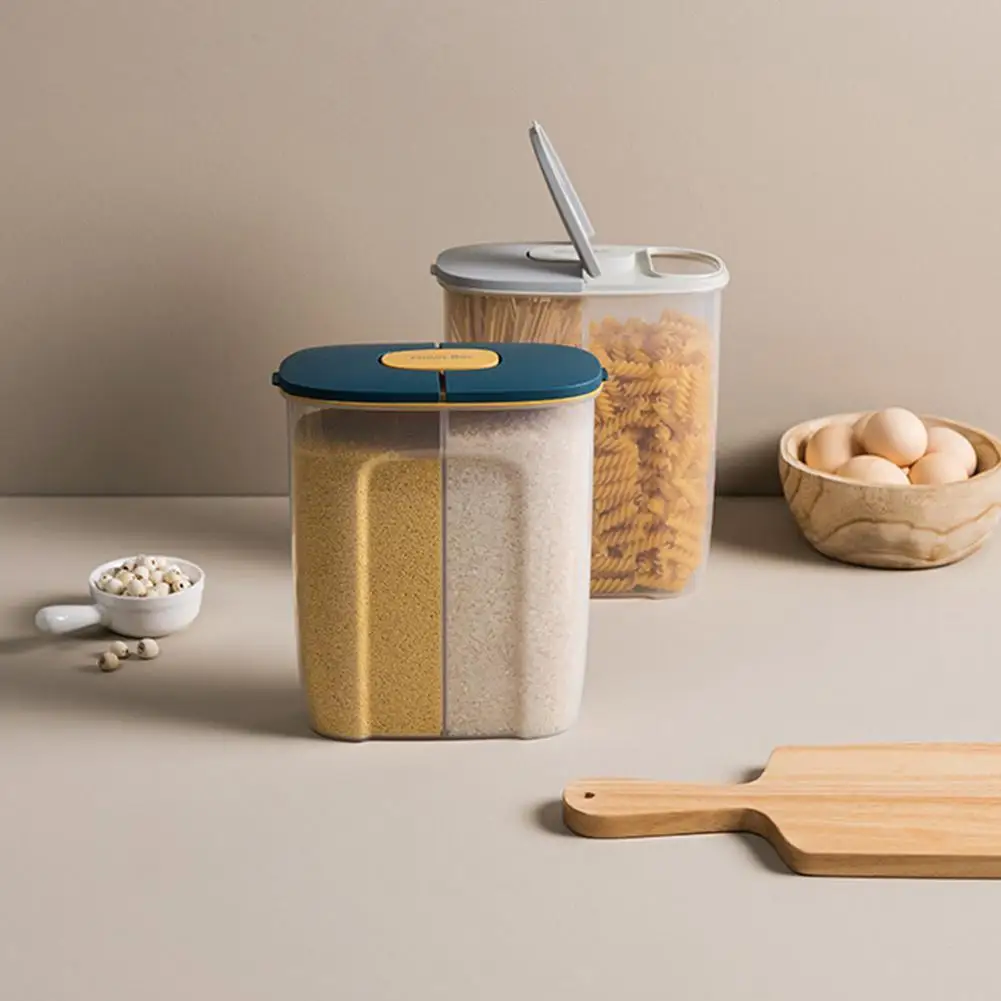 Storage box double-layer kitchen grain and food storage tank double-layer, dry goods, plastic moisture-proof food sealed box
Storage box double-layer kitchen grain and food storage tank double-layer, dry goods, plastic moisture-proof food sealed box