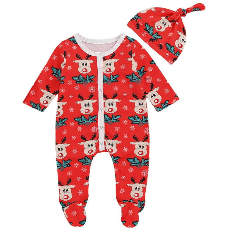 Pudcoco Baby Romper Hat Elk Cartoon Printed Single Breated Button Decorated Round Neck Full Length Regular Sleeve Clothing
Pudcoco Baby Romper Hat Elk Cartoon Printed Single Breated Button Decorated Round Neck Full Length Regular Sleeve Clothing