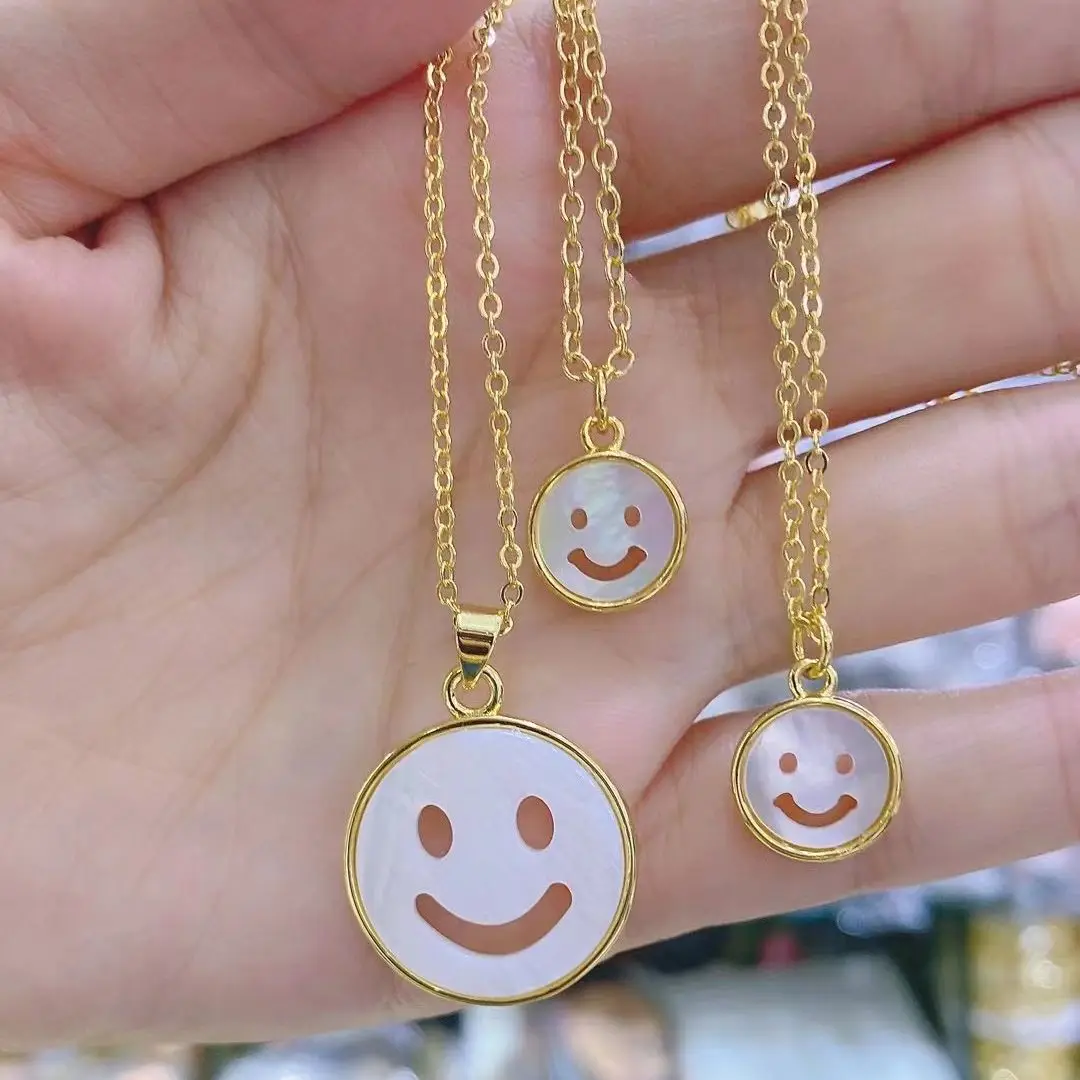 5PCS, White Color Shell Smile Face Pendant Necklace for Women Girls Thin Chain Necklace Simple Accessories
5PCS, White Color Shell Smile Face Pendant Necklace for Women Girls Thin Chain Necklace Simple Accessories