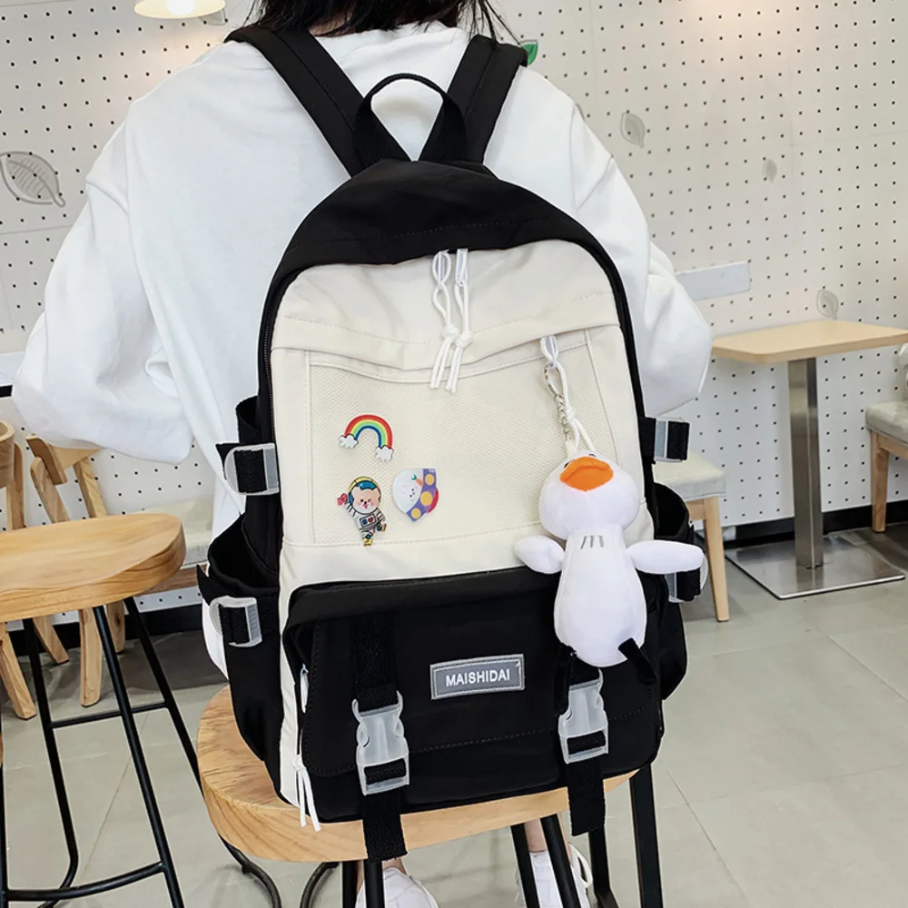 Female Cute Backpacks Student Backpack Korean Style Black Vintage School Backpacks for Teenagers Mochila Notebook Bookbag
Female Cute Backpacks Student Backpack Korean Style Black Vintage School Backpacks for Teenagers Mochila Notebook Bookbag