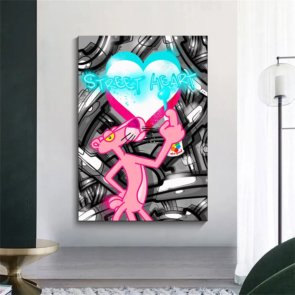 Cartoon Pink Panther Spray Street Art Pop Poster Wall Art Prints On Canvas Painting Picture For Living Room Home Decor Best Gift
Cartoon Pink Panther Spray Street Art Pop Poster Wall Art Prints On Canvas Painting Picture For Living Room Home Decor Best Gift