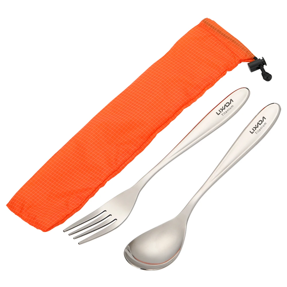 Lixada Lightweight Titanium Dinner Fork and Spoon Flatware Cutlery Set for Outdoor Camping Hiking Backpacking Picnic
Lixada Lightweight Titanium Dinner Fork and Spoon Flatware Cutlery Set for Outdoor Camping Hiking Backpacking Picnic