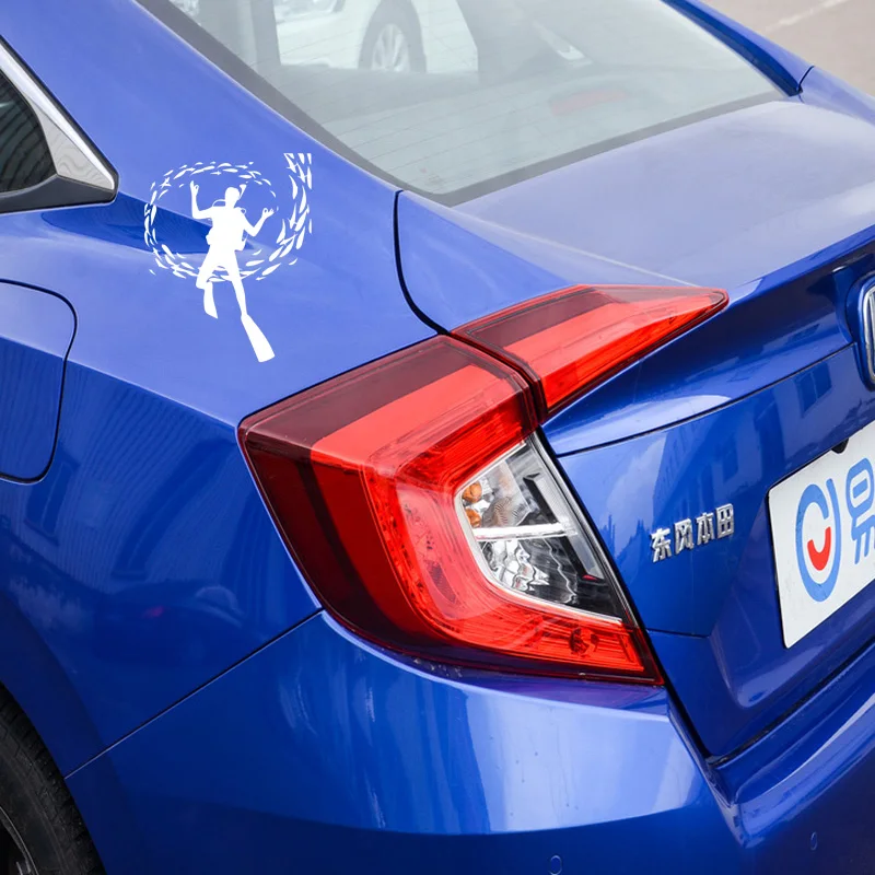 YJZT 17CM*13.6CM Fashion Car Decoration Marine Diving Decal Fish Car Stickers Black/Silver C30-0567
YJZT 17CM*13.6CM Fashion Car Decoration Marine Diving Decal Fish Car Stickers Black/Silver C30-0567