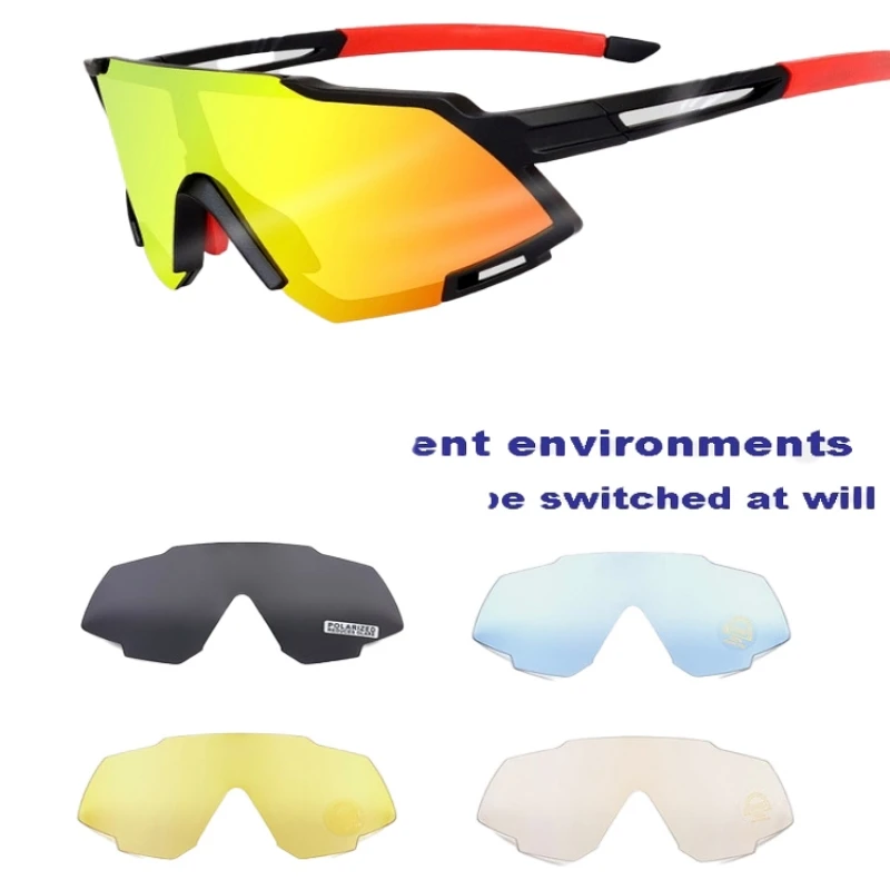 Professional Polarized 5 Len Cycling Glasses MTB Road Bike Sport Mirror Sunglasses Riding Eyewear UV400 Bicycle Goggles
Professional Polarized 5 Len Cycling Glasses MTB Road Bike Sport Mirror Sunglasses Riding Eyewear UV400 Bicycle Goggles