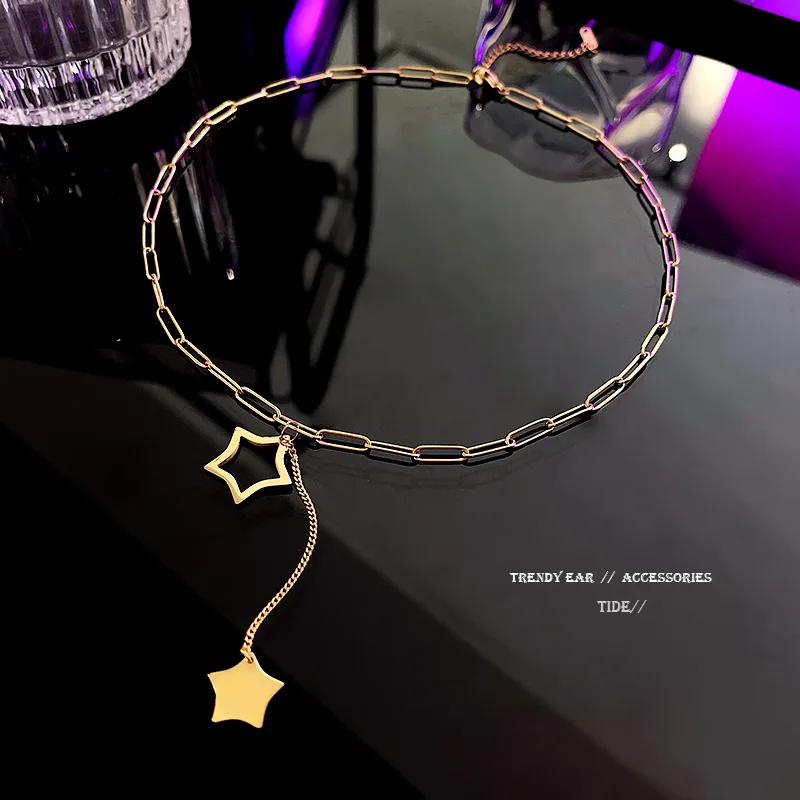 New Star Stainless Steel Gold Pendant Necklace Women's Necklace 2021 Fashion Jewelry Party Gift Collar Choker Chain
New Star Stainless Steel Gold Pendant Necklace Women's Necklace 2021 Fashion Jewelry Party Gift Collar Choker Chain