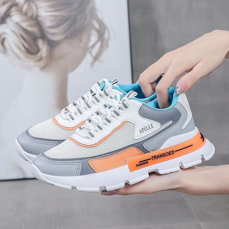 2021 Sneakers Fashion Women Shoes Black White Mesh Casual Shoes Woman Trainers Lace-Up Platform Sneakers Women Vulcanize Shoes
2021 Sneakers Fashion Women Shoes Black White Mesh Casual Shoes Woman Trainers Lace-Up Platform Sneakers Women Vulcanize Shoes