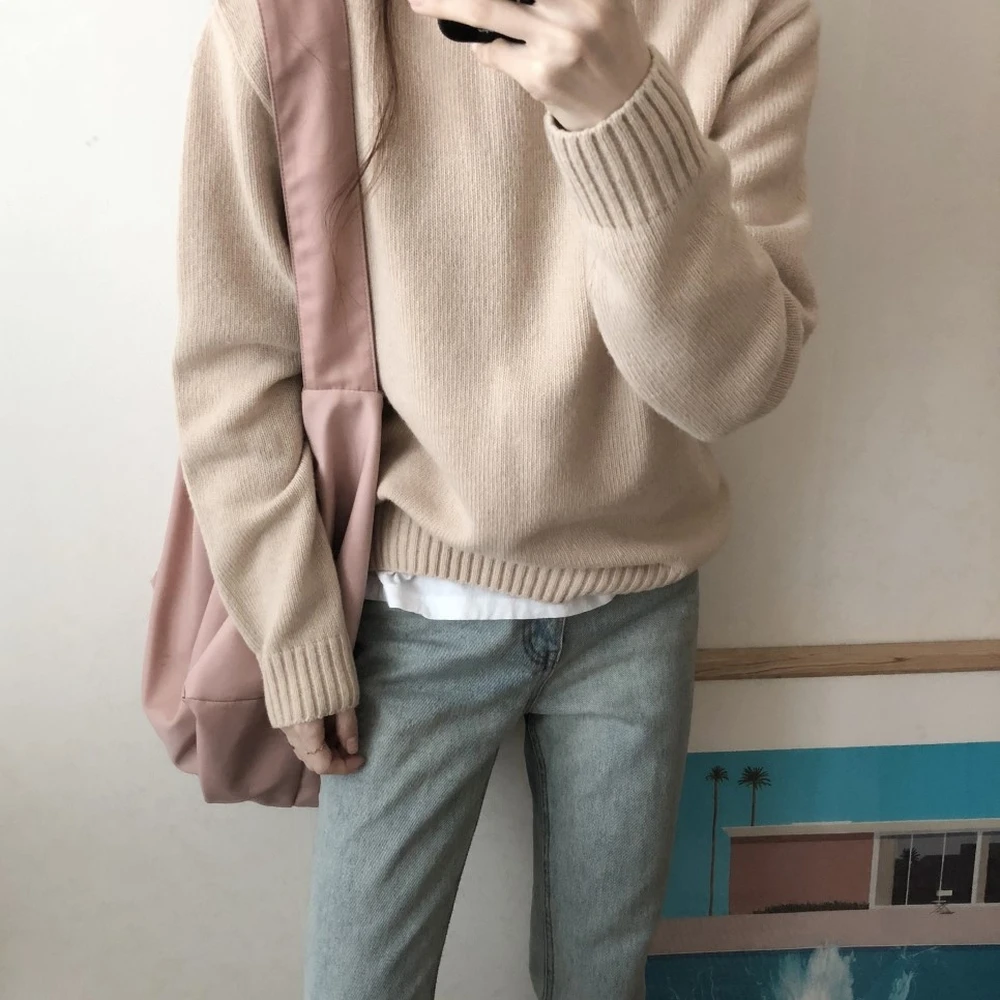 2020 New Autumn and Winter Women's Round Neck Sweater Korean Chic Style Student Loose Casual Thin Knit Tops
2020 New Autumn and Winter Women's Round Neck Sweater Korean Chic Style Student Loose Casual Thin Knit Tops