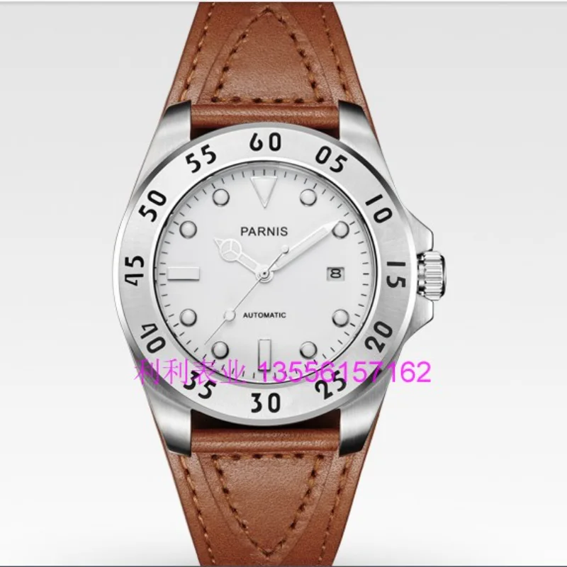 Automatic Mechanical Watch for Men Genuine Leather Sapphire Waterproof Sports Watch 43mm
Automatic Mechanical Watch for Men Genuine Leather Sapphire Waterproof Sports Watch 43mm