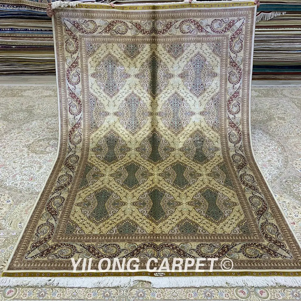 Yilong 5,5 'x 8' персидский ковер, прямоугольный зеленый турецкий цвет (ZQG254A)
Yilong 5,5 'x 8' персидский ковер, прямоугольный зеленый турецкий цвет (ZQG254A)