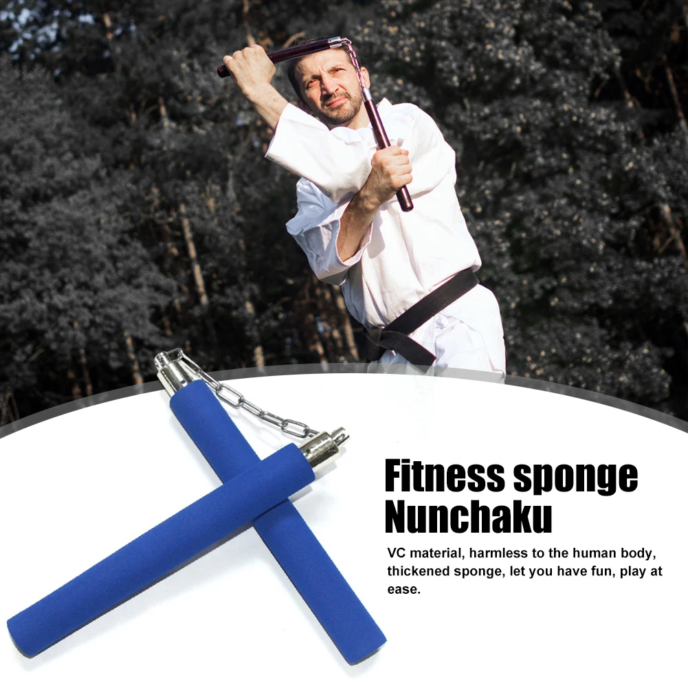 Sponge Safe Fitness Nunchaku Training Equipment Kung Fu Kids Adult Exercise for Effective Working-out Accessories
Sponge Safe Fitness Nunchaku Training Equipment Kung Fu Kids Adult Exercise for Effective Working-out Accessories