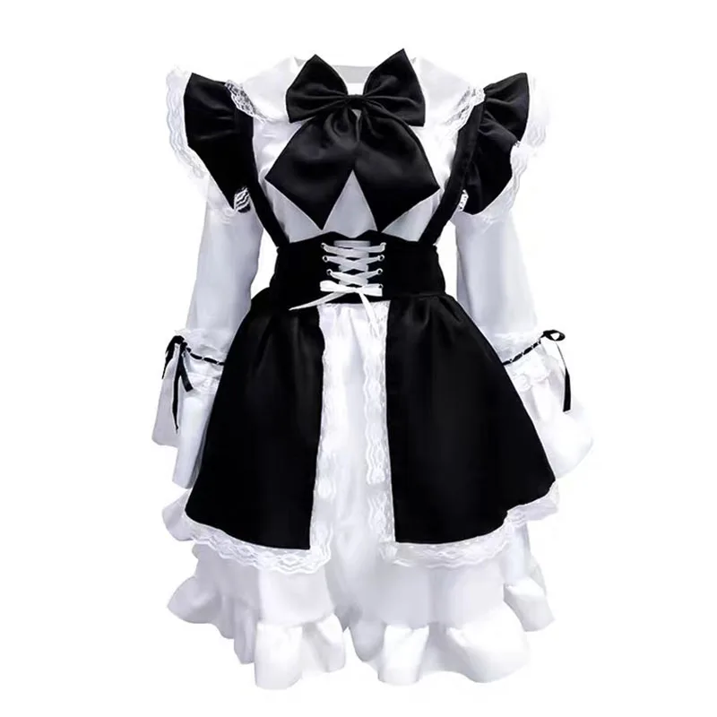 Women Maid Lolita Cosplay Cute Sexy Erotic Kawaii Cafe Costume Black White Men Uniform Dress Bowknot Mucama
Women Maid Lolita Cosplay Cute Sexy Erotic Kawaii Cafe Costume Black White Men Uniform Dress Bowknot Mucama