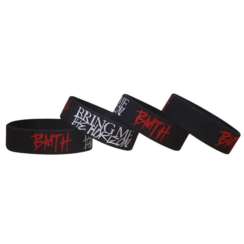 1PC BMTH Bring Me The Horizon Silicone Bracelets Wristband For Music