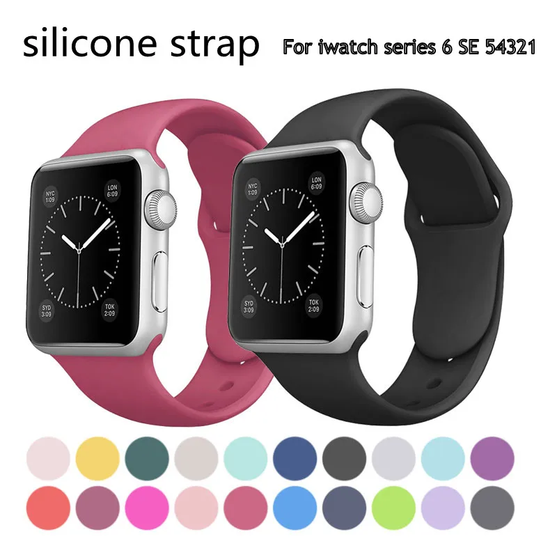 Ремешок силиконовый для Apple Watch Band 44 мм 40 мм 38 мм 42 мм, спортивный резиновый браслет для смарт-часов iWatch Series 4 5 6 SE
Ремешок силиконовый для Apple Watch Band 44 мм 40 мм 38 мм 42 мм, спортивный резиновый браслет для смарт-часов iWatch Series 4 5 6 SE