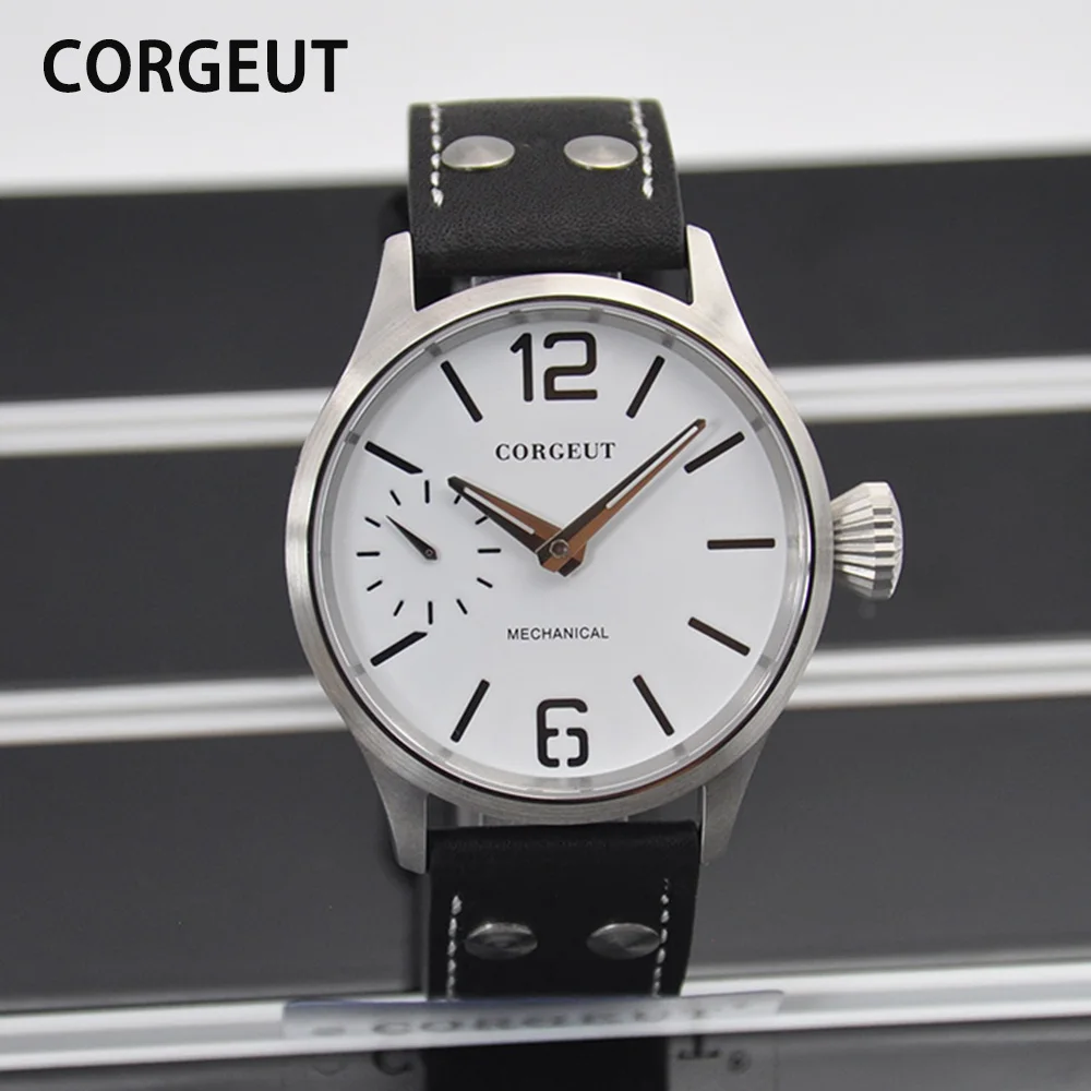 CORGEUT Top Brand Luxury Mechanical Wristwatches Watch For Men Business Casual Leather Band Belt Watch Simple Dial Watch
CORGEUT Top Brand Luxury Mechanical Wristwatches Watch For Men Business Casual Leather Band Belt Watch Simple Dial Watch