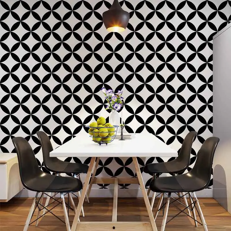 Nordic geometric pattern black and white plaid wallpaper living room background wall milk tea barber shop INS wind PVC waterproo
Nordic geometric pattern black and white plaid wallpaper living room background wall milk tea barber shop INS wind PVC waterproo