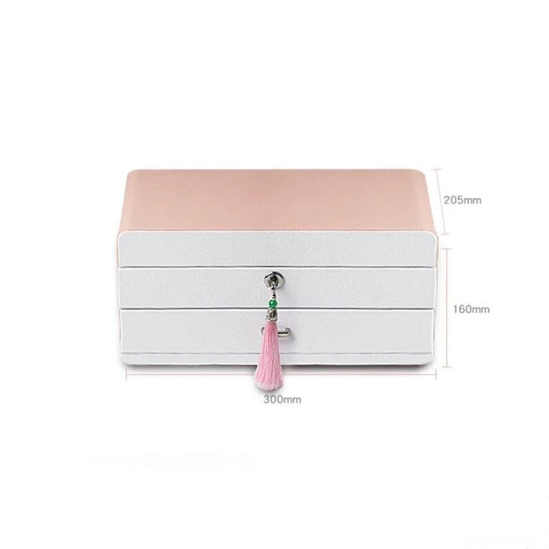 Nordic Jewelry Storage Box Drawer Wood Double Layer Necklace Holder Home Girl Bracelets Organizer Stud Earring Ring Storage Bins
Nordic Jewelry Storage Box Drawer Wood Double Layer Necklace Holder Home Girl Bracelets Organizer Stud Earring Ring Storage Bins
