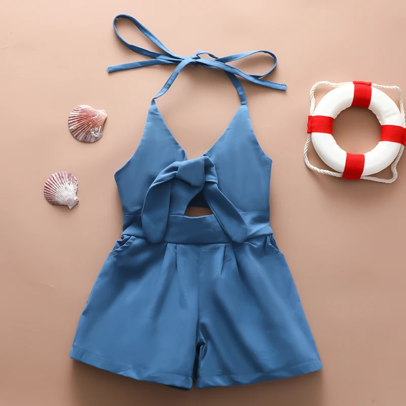 2020 Hot Sale New Children's Swimsuit Girls Jumpsuit Open Back Lace Halter Beach Jumpsuit
2020 Hot Sale New Children's Swimsuit Girls Jumpsuit Open Back Lace Halter Beach Jumpsuit