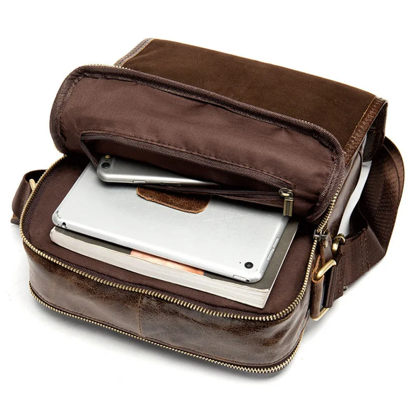 Genuine Leather Crossbody Men Messenger Bag Male Small Man Flap Fashion Men's Travel Business Shoulder Bags 
Genuine Leather Crossbody Men Messenger Bag Male Small Man Flap Fashion Men's Travel Business Shoulder Bags
