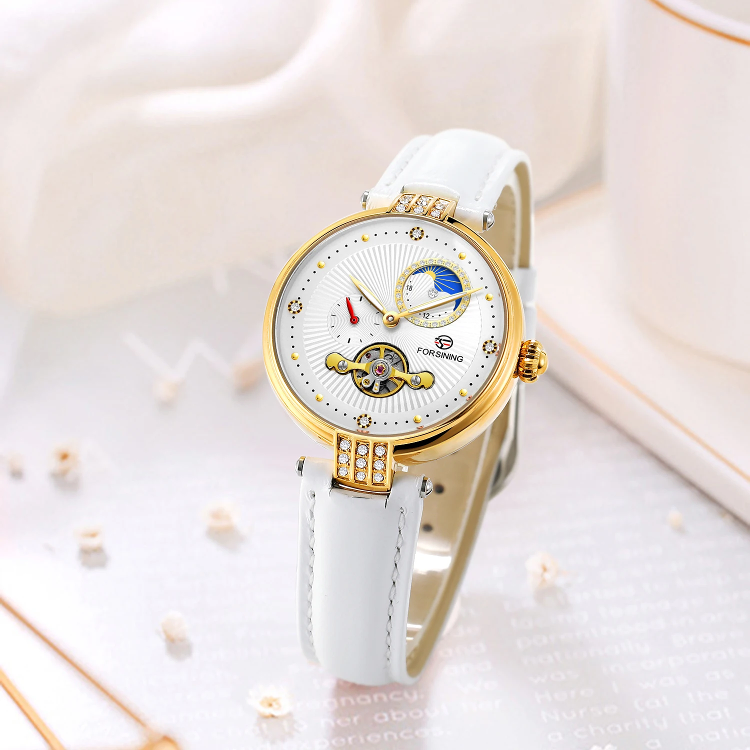 Forsining 2021 Women's Watches Smart Wrist Quartz Ladies Electronic Clock Top Luxury Bracelet Mechanical Digital Red Fashion
Forsining 2021 Women's Watches Smart Wrist Quartz Ladies Electronic Clock Top Luxury Bracelet Mechanical Digital Red Fashion