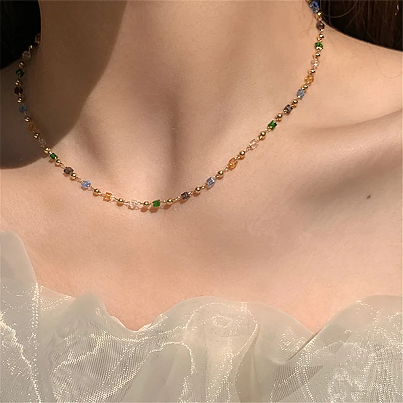 Summer Colorful Beaded Necklaces Female Design 2021 New Clavicle Chain Choker Accessories Necklace Trend
Summer Colorful Beaded Necklaces Female Design 2021 New Clavicle Chain Choker Accessories Necklace Trend