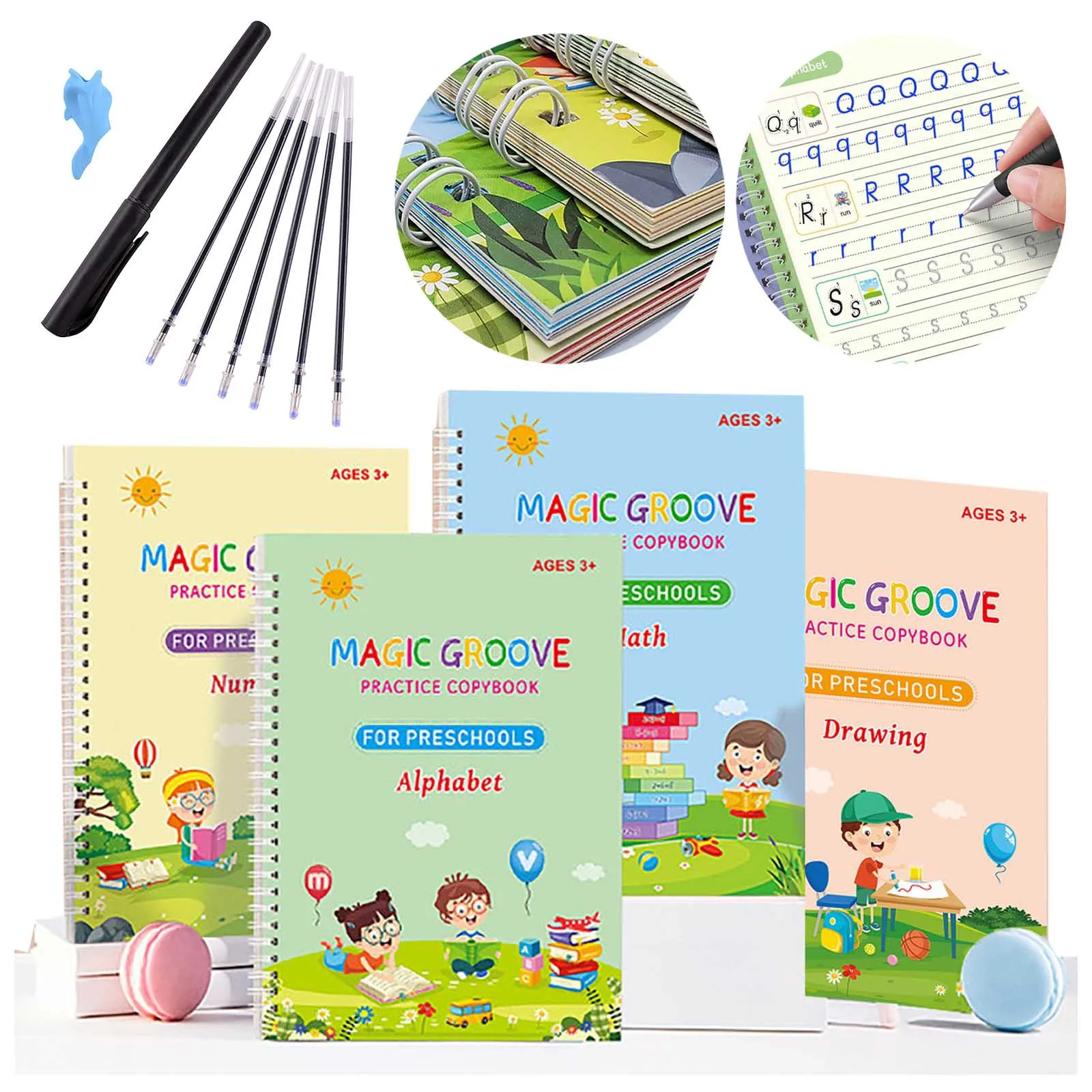 Magic Practice Copybook For Kids Handwriting Practice Book Pen Refill English Cursive Calligraphy Reusable Magic Practice Book
Magic Practice Copybook For Kids Handwriting Practice Book Pen Refill English Cursive Calligraphy Reusable Magic Practice Book