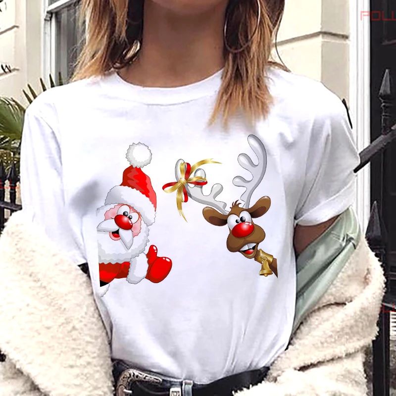 Women Fashion Christmas Harajuku Short Sleeve T Shirt White Suitable All Seasons Tshirt Tops Maycaur New Cute Reindeer T Shirt
Women Fashion Christmas Harajuku Short Sleeve T Shirt White Suitable All Seasons Tshirt Tops Maycaur New Cute Reindeer T Shirt