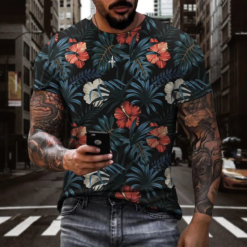 Fun Natural Weeds Cool And Fresh Green Grass Leaf Printing 3D T-shirt Rose Flower Men's And Women's Tops T-shirt Summer
Fun Natural Weeds Cool And Fresh Green Grass Leaf Printing 3D T-shirt Rose Flower Men's And Women's Tops T-shirt Summer