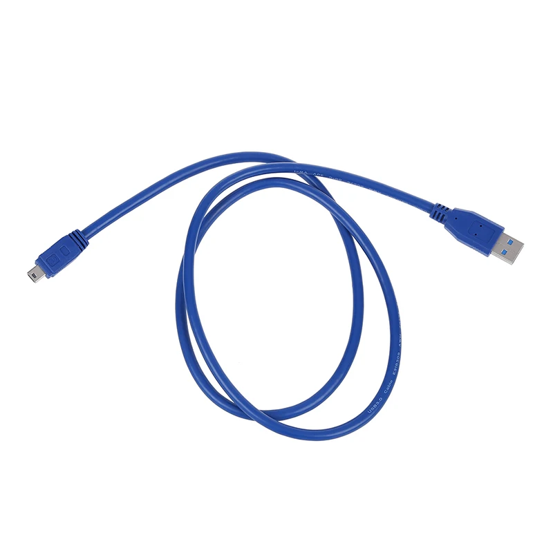 Синий Кабель адаптер Superspeed USB 3 0 типа А папа к Мини B 10 Pin папа|Кабели для