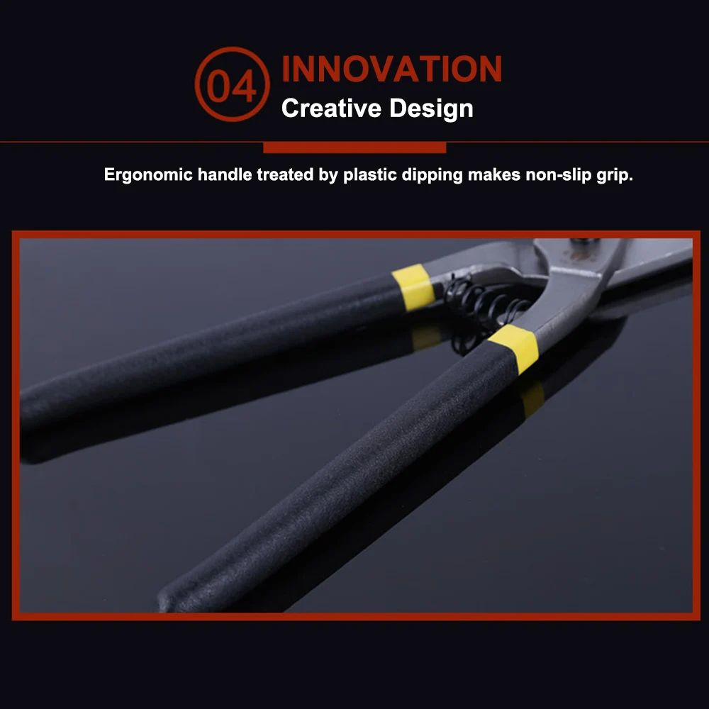 8" 10" Manual Scissors Tin Snips Comfortable Grip Sheet Multifunctional Metal Cut Shear Scissors Heavy Duty Cutting Tool
8" 10" Manual Scissors Tin Snips Comfortable Grip Sheet Multifunctional Metal Cut Shear Scissors Heavy Duty Cutting Tool