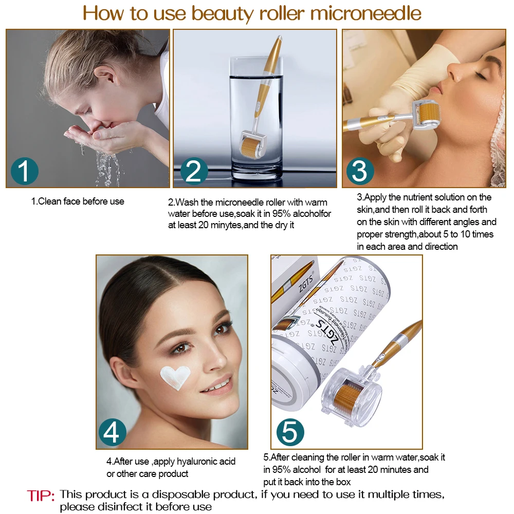 ZGTS 192 Derma Roller Micro Needles Dermaroller Mesotherapy Titanium Mesoroller For Face Skin Care 0.2/0.25/0.3mm Needles Length
ZGTS 192 Derma Roller Micro Needles Dermaroller Mesotherapy Titanium Mesoroller For Face Skin Care 0.2/0.25/0.3mm Needles Length
