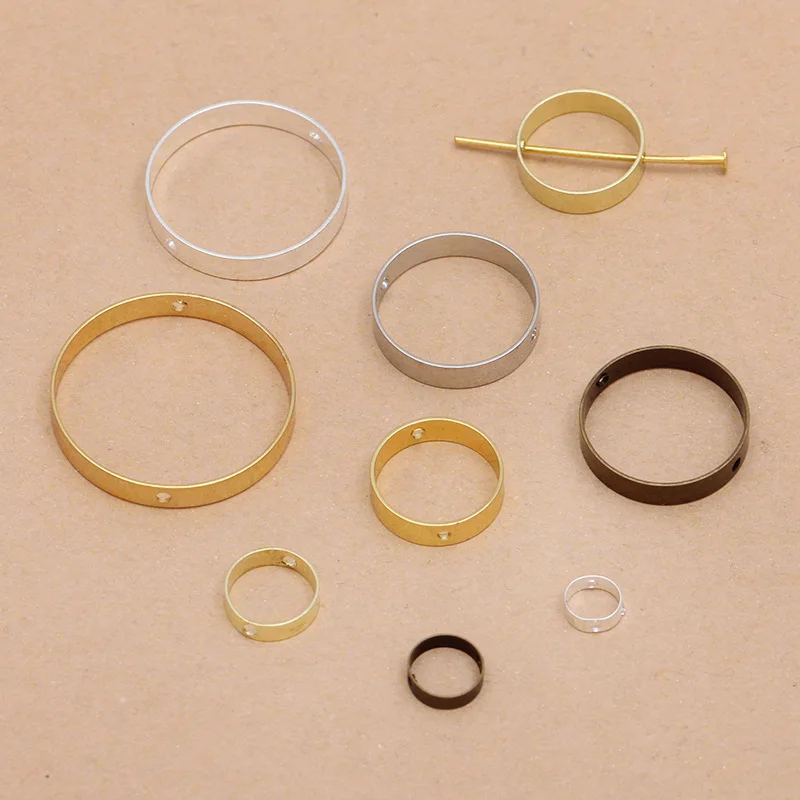 50pcs Metal Copper Circle Round Perforated Circle Connectors DIY Earrings Accessories 10mm 14mm 18mm 22mm 26mm
50pcs Metal Copper Circle Round Perforated Circle Connectors DIY Earrings Accessories 10mm 14mm 18mm 22mm 26mm