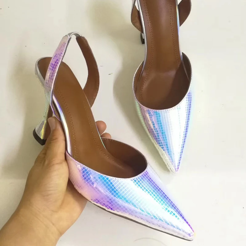 Elegant New Color Crystal Embellished Slingbacks Pointed Toe High Heel Satin Dress Shoes Women
Elegant New Color Crystal Embellished Slingbacks Pointed Toe High Heel Satin Dress Shoes Women