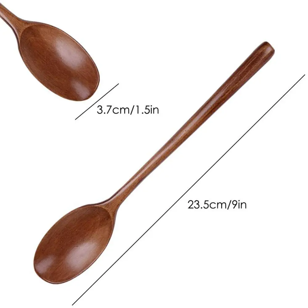 Wooden Spoons 9 Inch Wood Soup Spoons for Eating Mixing Stirring Long Handle Spoon with Japanese Style Kitchen Utensil
Wooden Spoons 9 Inch Wood Soup Spoons for Eating Mixing Stirring Long Handle Spoon with Japanese Style Kitchen Utensil