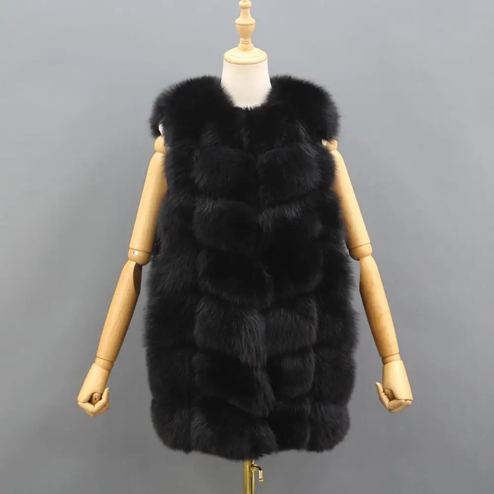 Real Fur Coat Autumn Winter Women Fashion Casual Warm Slim Sleeveless Long genuine Fox Fur Vest Winter Pockets Jacket Women
Real Fur Coat Autumn Winter Women Fashion Casual Warm Slim Sleeveless Long genuine Fox Fur Vest Winter Pockets Jacket Women