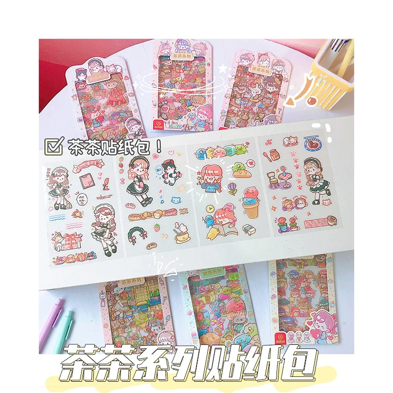 4Page Korea Cute Stationery Transparent PET Child Sticker Cartoon Journal Student DIY Notebook Hand Account Kawaii Decor Planner
4Page Korea Cute Stationery Transparent PET Child Sticker Cartoon Journal Student DIY Notebook Hand Account Kawaii Decor Planner