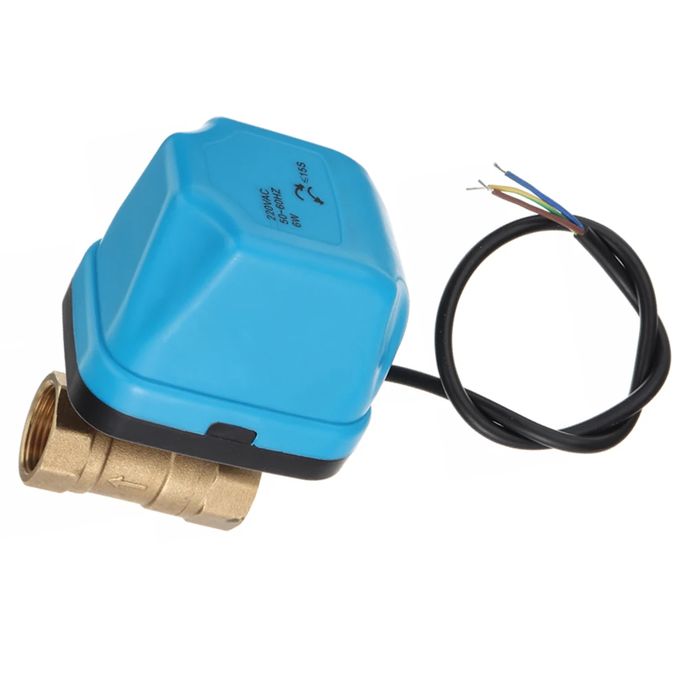 Electrical Ball Valve Set Brass G3/4" DN20 3/4'' AC 220V 2 Way 3-Wire 1.6Mpa Actuator Motorized Electric Ball Valve Stabilizer
Electrical Ball Valve Set Brass G3/4" DN20 3/4'' AC 220V 2 Way 3-Wire 1.6Mpa Actuator Motorized Electric Ball Valve Stabilizer