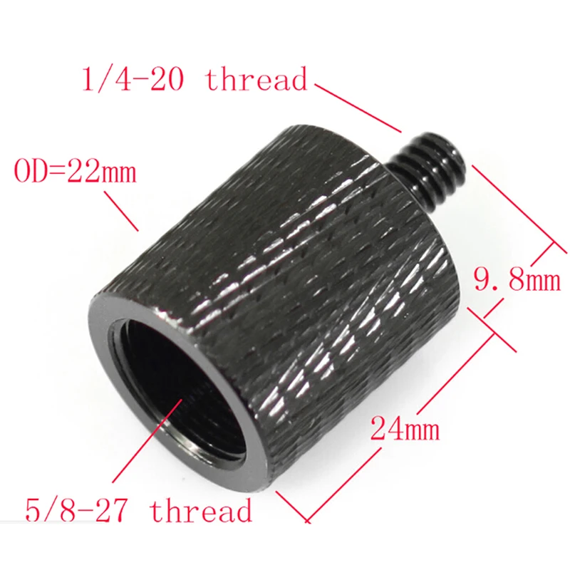 Aluminum Alloy 5/8 to 1/4 Adapter Screws Microphone Bracket Conversion Level Three Tripod Adapter Mic Converter
Aluminum Alloy 5/8 to 1/4 Adapter Screws Microphone Bracket Conversion Level Three Tripod Adapter Mic Converter