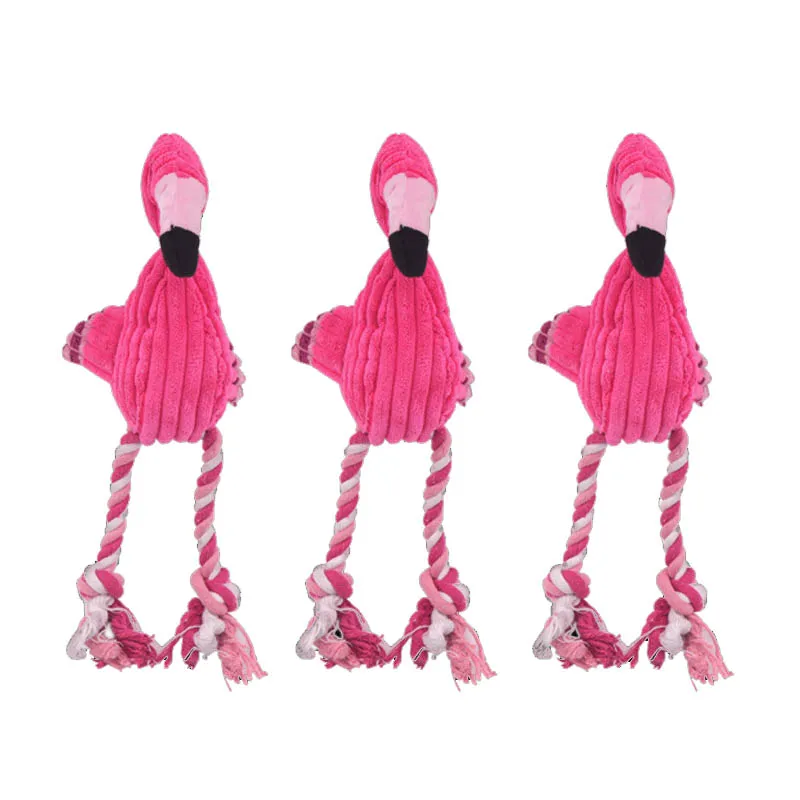 Cleaning Teeth Squeaky Interactive Cartoon Animal Flamingo Shaped Cotton Rope Dog Toy Pet Training Products Pet Chew Toys 1 pcs
Cleaning Teeth Squeaky Interactive Cartoon Animal Flamingo Shaped Cotton Rope Dog Toy Pet Training Products Pet Chew Toys 1 pcs