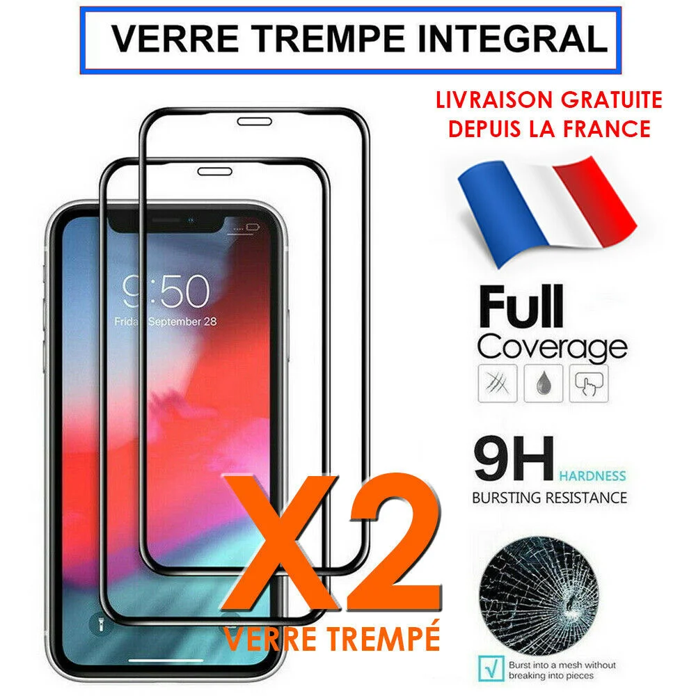 VITRE PROTECTION ECRAN FOR IPHONE 11 PRO MAX SE 2020 7 8 X XR VERRE TREMPE INTEGRAL
VITRE PROTECTION ECRAN FOR IPHONE 11 PRO MAX SE 2020 7 8 X XR VERRE TREMPE INTEGRAL