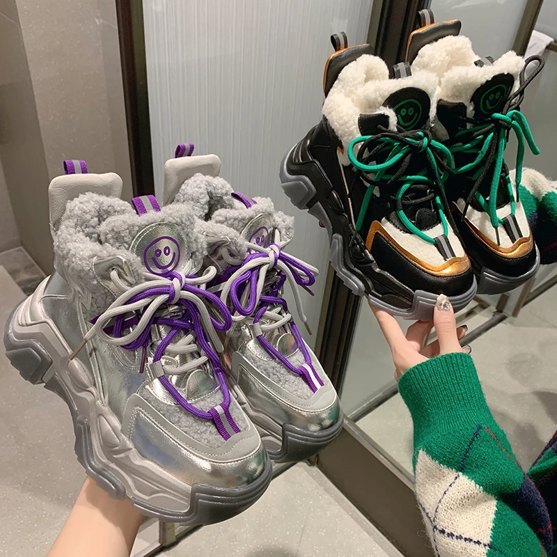 Women's Shoes Winter Women Boots Warm Fur Plush Lady Casual Shoes Lace Up Fashion Sneakers Zapatillas Mujer Platform Snow Boots
Women's Shoes Winter Women Boots Warm Fur Plush Lady Casual Shoes Lace Up Fashion Sneakers Zapatillas Mujer Platform Snow Boots
