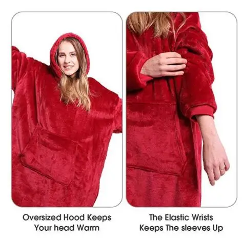 Winter Warm Blanket Hoodie Coral Fleece Couple Pajamas Flannel Hooded lazy carpet TV blanket Dropshipping Valentine's GiftDay
Winter Warm Blanket Hoodie Coral Fleece Couple Pajamas Flannel Hooded lazy carpet TV blanket Dropshipping Valentine's GiftDay