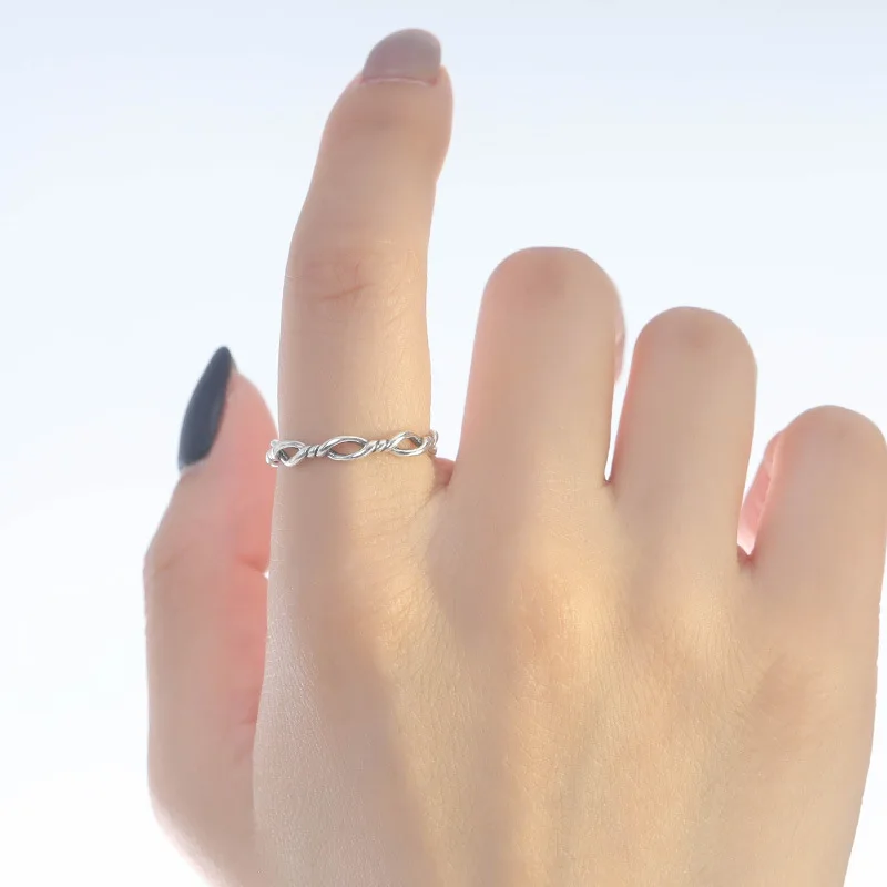 Korean Style SImple Minimalist Thin Twisted Vintage Adjustable Rings S925 Sterling Silver Prevent Allergy Jewelry For Women Girl
Korean Style SImple Minimalist Thin Twisted Vintage Adjustable Rings S925 Sterling Silver Prevent Allergy Jewelry For Women Girl