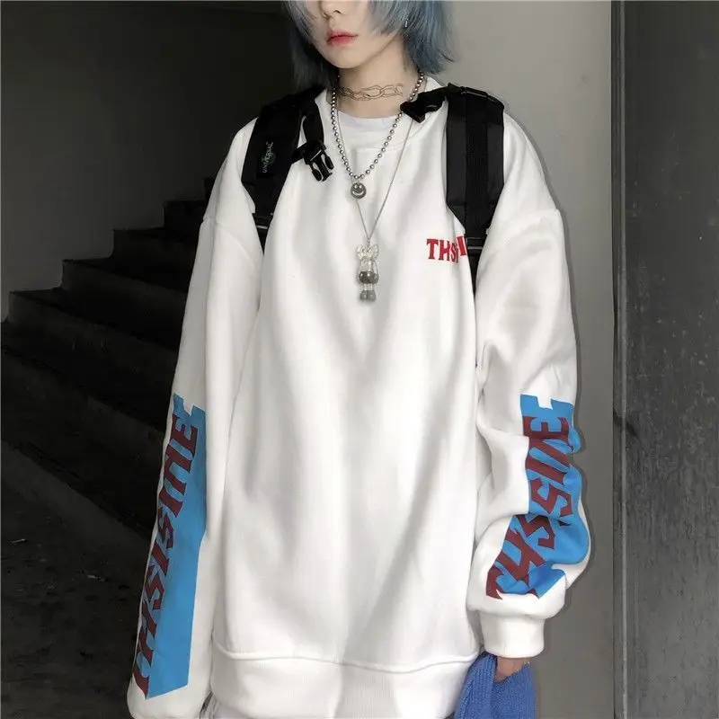 Oversize sweatshirt women o-neck thickening Harajuku tops winter Korean loose letters BF all-match full-sleeved academy shirt
Oversize sweatshirt women o-neck thickening Harajuku tops winter Korean loose letters BF all-match full-sleeved academy shirt