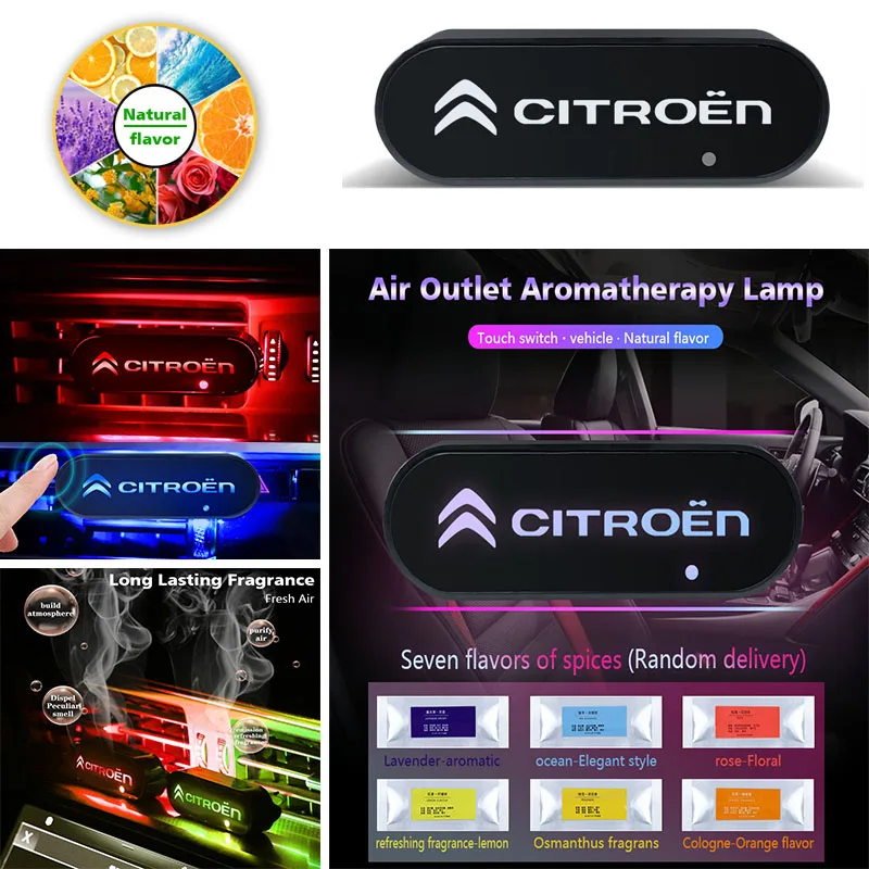 1pcs Car Air Outlet Aromatherapy LED Decorative Lamp For Citroens C1 C3 C4 C5 C6 C-ELYSEE VTS Picasso Cross Cactus C4L DS3 DS5
1pcs Car Air Outlet Aromatherapy LED Decorative Lamp For Citroens C1 C3 C4 C5 C6 C-ELYSEE VTS Picasso Cross Cactus C4L DS3 DS5