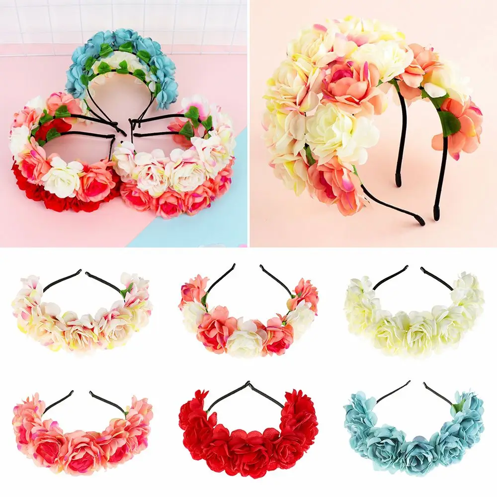 Women Flower Headband Bride Wedding Party Headhoop Ladies Girl Headdresses Bohemia Beach Headwear Hair Accessories
Women Flower Headband Bride Wedding Party Headhoop Ladies Girl Headdresses Bohemia Beach Headwear Hair Accessories