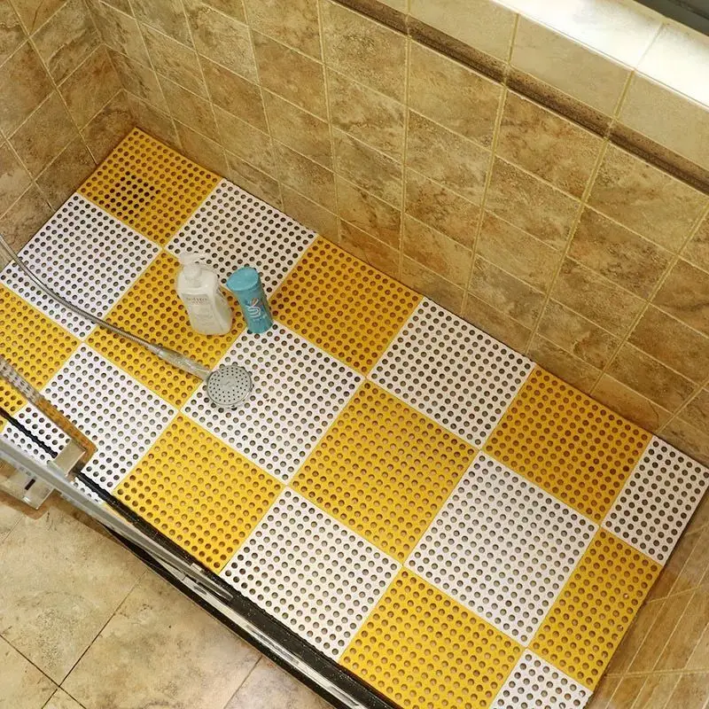 Bathroom Mat 30x30cm Bathroom Non-Slip Splicing Mat Combination Floor Mat Mesh Drainage Bathroom Carpet Home Decoration Carpet
Bathroom Mat 30x30cm Bathroom Non-Slip Splicing Mat Combination Floor Mat Mesh Drainage Bathroom Carpet Home Decoration Carpet