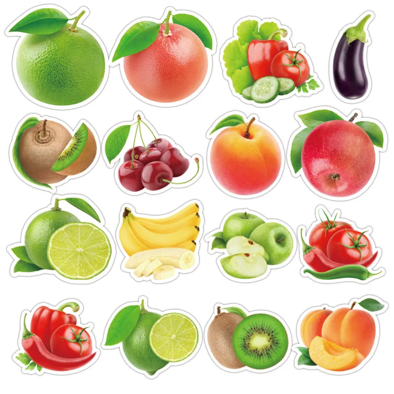 50Pcs/lot Exquisite Cartoon Fresh Fruits Vegetables Stickers For Kitchen Bakery Cup Dish Refrigerator Education Toy for children
50Pcs/lot Exquisite Cartoon Fresh Fruits Vegetables Stickers For Kitchen Bakery Cup Dish Refrigerator Education Toy for children