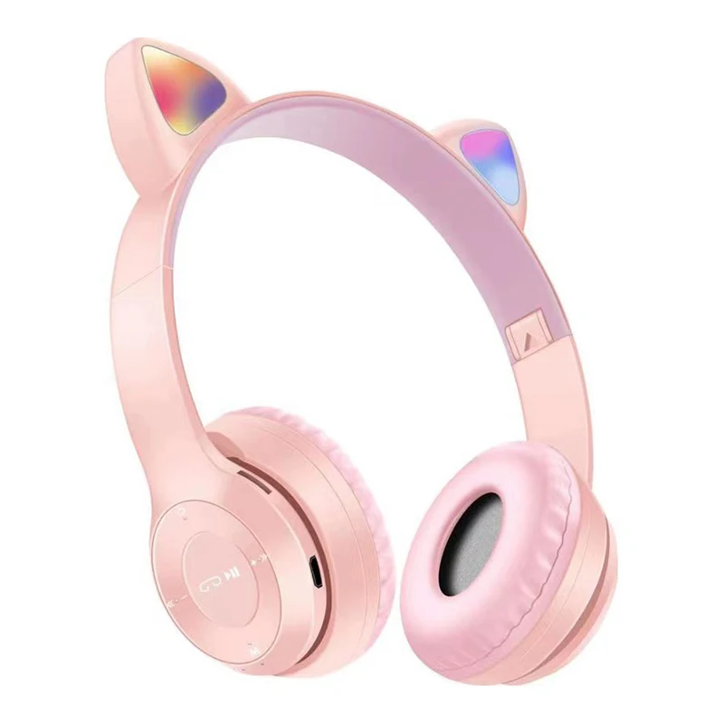 Flash Light Cute Cat Ears Wireless Headphone With Mic Can Control LED Bluetooth-compatible Stereo Music Helmet Phone Headset
Flash Light Cute Cat Ears Wireless Headphone With Mic Can Control LED Bluetooth-compatible Stereo Music Helmet Phone Headset