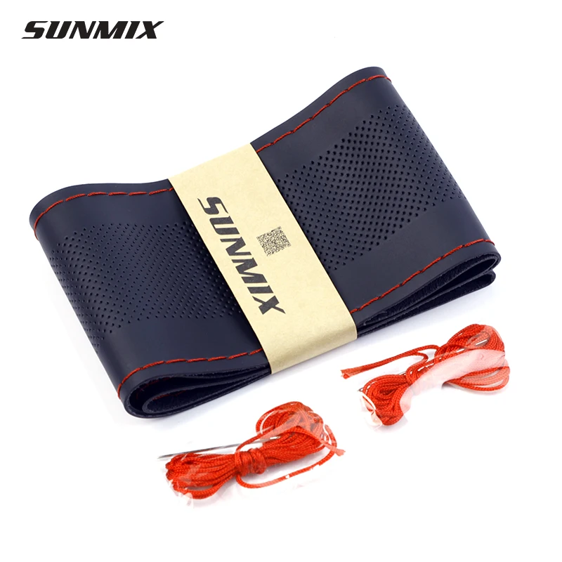 SUNMIX wearable microfibre steering wheel cover air holes steering cover classic ultrathin handfeeling car steering wheel
SUNMIX wearable microfibre steering wheel cover air holes steering cover classic ultrathin handfeeling car steering wheel