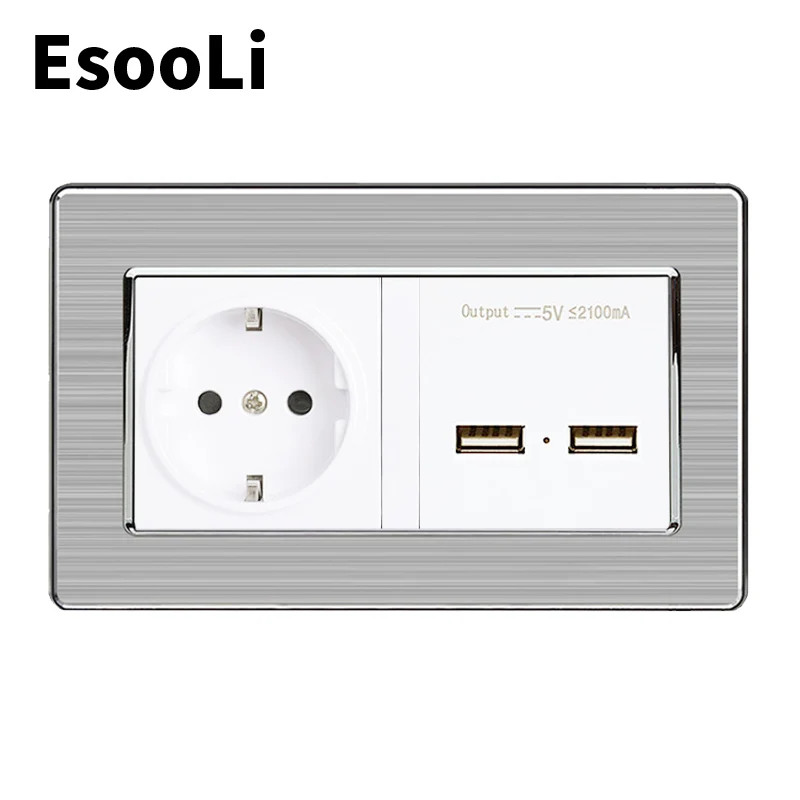 EsooLi розетки ЕС Стандартный Мощность розетки с зарядное устройство для автомобиля с двумя портами USB Индукционная зарядка Порты и разъёмы дл...
EsooLi розетки ЕС Стандартный Мощность розетки с зарядное устройство для автомобиля с двумя портами USB Индукционная зарядка Порты и разъёмы дл...